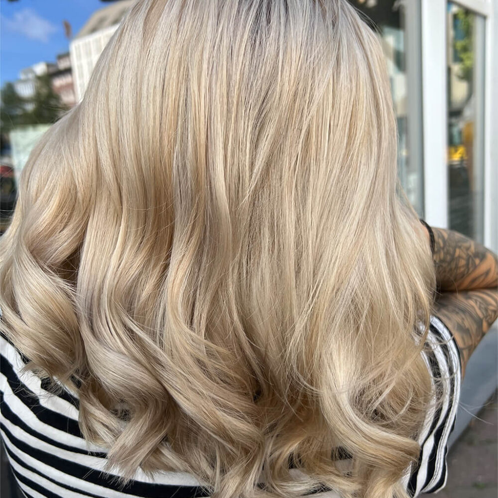 Blond-Straehnen-Haare
